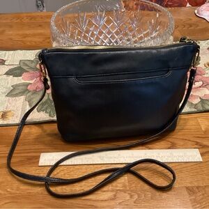 Black leather HOBO bag